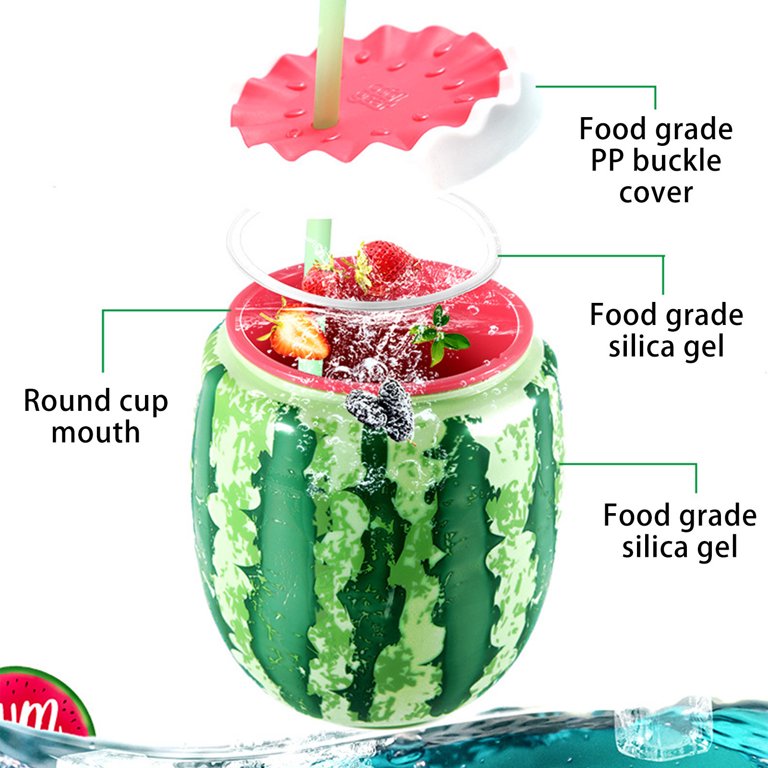 Watermelon Drink Dispenser with Cups - 5 Pc.