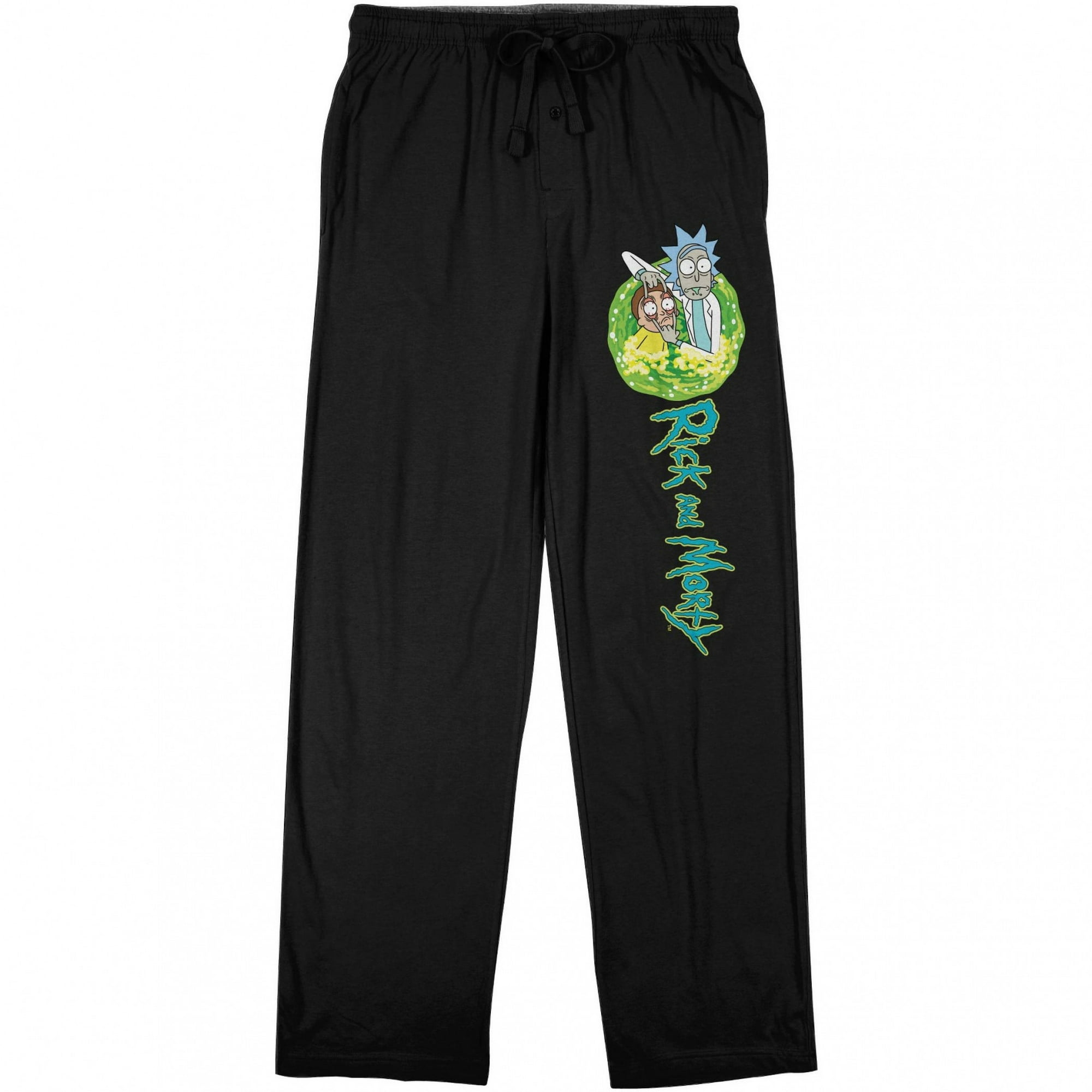 Rick and Morty Eyes Open Pajama Pants Medium