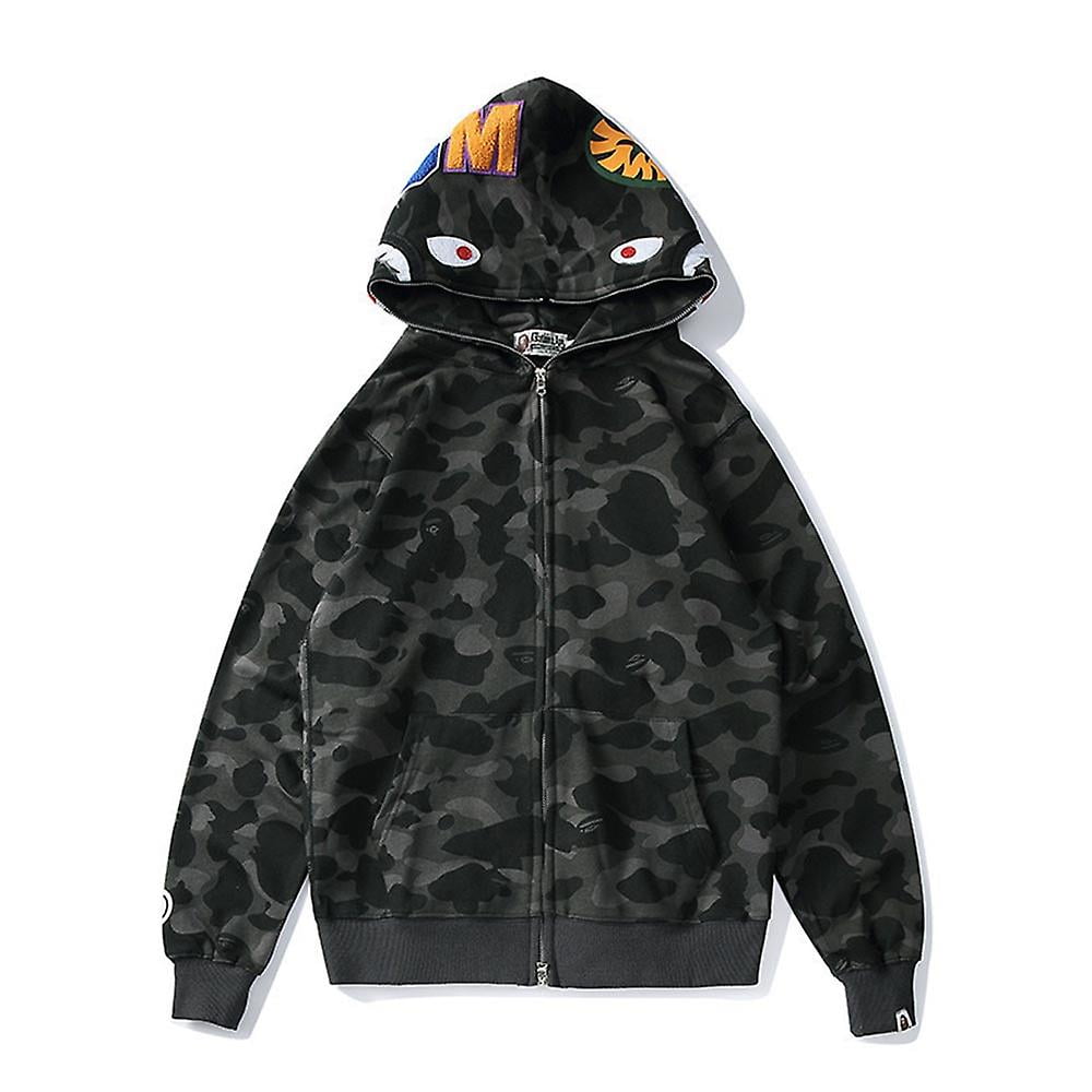 Rsmidremer Bape Shark Hoodie Sweatshirt Fashion Brand Full Zip Cardigan Jacket With Pockets Other