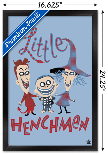 Disney Tim Burton's The Nightmare Before Christmas - Little Henchmen Wall Poster, 14.725" x 22.375" Framed