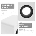 thumbnail image 2 of SHISUYAN 2Pcs Portable ABS Injection Molding Square Shaped Interview Mic Microphone Logo Flag Station Logo (White), 2 of 8