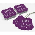 thumbnail image 5 of Inkdotpot Real Silver Foil Bracket Shape Paper Hang Tags Happy Holiday Favor Tags Pack Of 100, 5 of 7