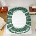thumbnail image 5 of Feelyou Square Stripe Ombre Full Size Sheets, Green Abstract Lines Bed Sheets, 4 Pieces, 5 of 7
