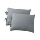 thumbnail image 5 of Fundas de almohada de microfibra de poliéster, cómodas y transpirables. Gris claro, 5 of 9
