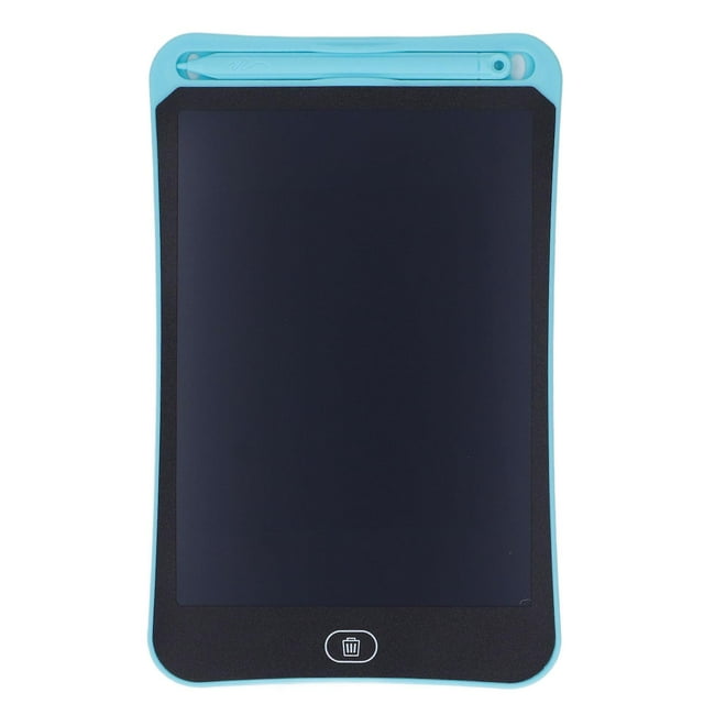 Tablette d'écriture LCD portable à détection de pression, lignes colorées, tableau de gribouillage pour enfants, 8,5 pouces, bleu clair
