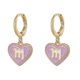 thumbnail image 5 of Aretes colgantes forma de corazón shaofei modelo 4680 Tauro, 5 of 5
