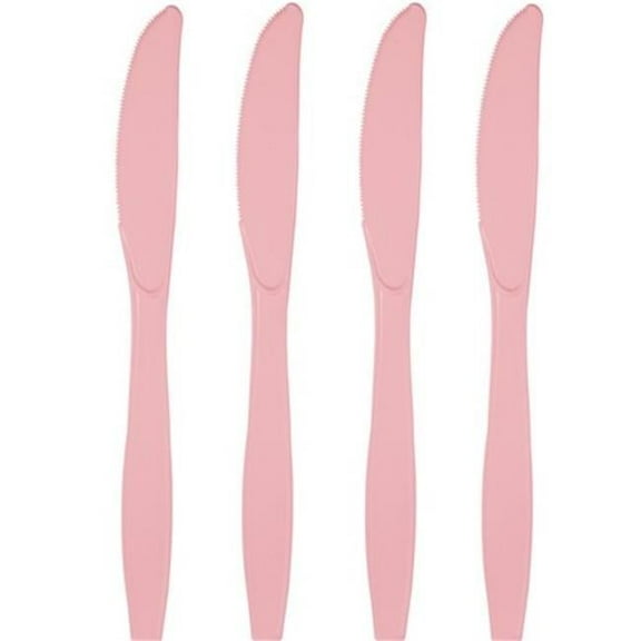 Hoffmaster Group 010577 Premium Plastic Knives, Classic Pink - 24 per Case - Case of 12