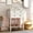Ivory White, variant on YANGLI Slim Antique Entry Console Table with Drawers & Bottom Open Shelf, Solid Wood Sofa Couch Table for Entryway/Hallway/Living Room, Navy