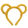 thumbnail image 1 of Diadema de felpa amarilla para mujer, diadema redonda con orejas de oso y ratón, aro para el pelo de maquillaje, diademas de moda para mujer, 1 of 2