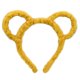 thumbnail image 1 of Junfamilee-Diadema de felpa amarilla para mujer, diadema redonda con orejas de oso y ratón, aro para el pelo, Bandana, diademas de moda para mujer, 1 of 1