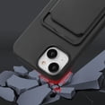 thumbnail image 5 of Crossbody Case for iPhone 13/iPhone 14 with Card Holder,Shockproof Liquid Silicone Case with Adjustable Rope Lanyard Strap for iPhone 13/14 6.1 inch,Black, 5 of 10