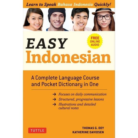 Easy Language Easy Indonesian: A Complete Language Course and Pocket Dictionary in One (Free Companion Online Audio), (Paperback)