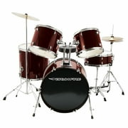 On-Stage DK7500-WR 5-Piece Drum Set , Wine Red