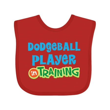 

Inktastic Dodgeball player in training Gift Baby Boy or Baby Girl Bib