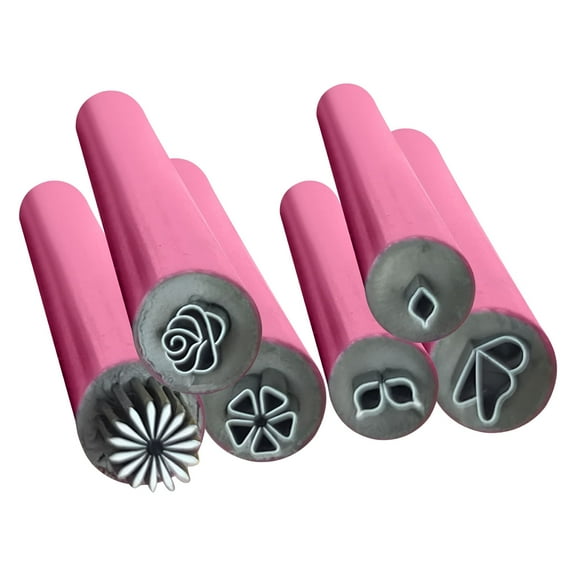 RAGUPEL Nail Art Stamp Pen, Nail Stamp Pen DIY Nail Art Tools, 6 Different Patterns DIY Nail Art Stamp Pen