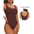 thumbnail image 3 of MANIFIQUE Shapewear Bodysuits for Women Seamless Tummy Control Compression Low Back Thong Bodysuit, 3 of 6
