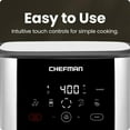 thumbnail image 4 of Chefman Turbofry Air Fryer w/ Digital Controls, 5 Qt Capacity - Stainless Steel, New, 4 of 8