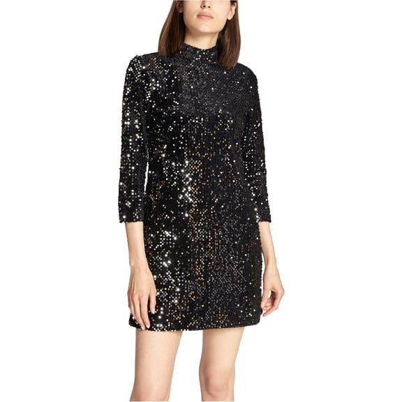 Sanctuary Clothing Womens Keep Your Heads Up Shift Dress, Black, X-Small