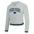 thumbnail image 2 of Women's Concepts Sport Gray/Navy Penn State Nittany Lions Whitley Long Sleeve Hoodie Top & Shorts Set, 2 of 5