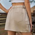 thumbnail image 5 of Skirt Women y2k Button Mini Jeans Skirt Denim Skirt with Pocket Low Waist Sundresses For Women 2024 Green Dress, 5 of 5