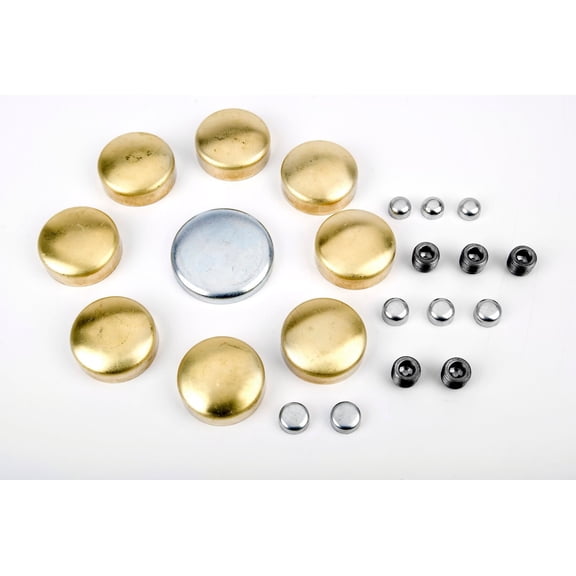 JEGS Brass Freeze Plug Kit for 1957-1997 Small Block Chevy 262-350 (Except LS Series)