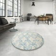 thumbnail image 4 of Ahgly Company Machine Washable Indoor Rectangle Contemporary White Gold Area Rugs, 8' x 12', 4 of 7
