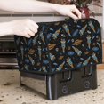 thumbnail image 6 of KLL Space Rockets Print 4 Slice Toaster Dust Covers Kitchen Small Appliance Cover with 2 Pockets,Can hold Jam Spreader Knife & Toaster Tongs (12.4 x 10.6 x 8.2), 6 of 6