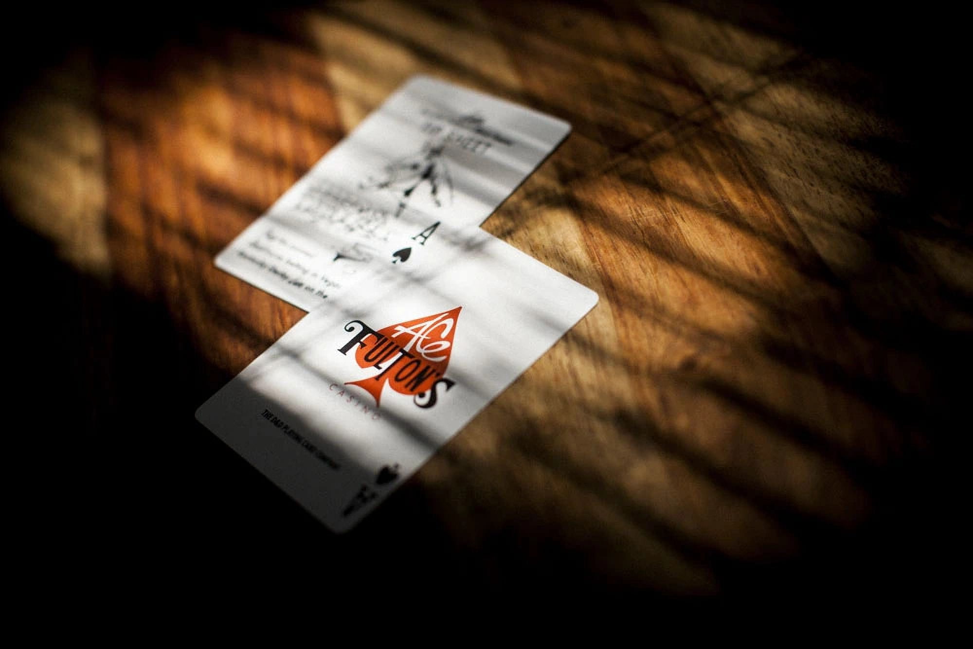 Fulton Little Tokyo Orange Vintage Back Edition Impossible Bottle Playing Cards
