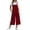 Wine, variant on Women's Easy-Wear Cropped Overalls, Sleeveless Wide-Leg Bib Pants with Adjustable Straps, S-XXL