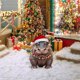 thumbnail image 4 of Tarjetero Con Hipopótamo Con Gorro De Papá Noel En Navidad Tarjetero Decorativo De Acrílico Plano En 2D Decoración Navideña Para Tu Rincón Y Para Realzar El Ambiente Navideño, 4 of 7