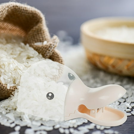 

LnjYIGJ Kitchen Creative Head Shape Multi-Purpose Plastic Rice Shovel Sealing Clip Small Spoon