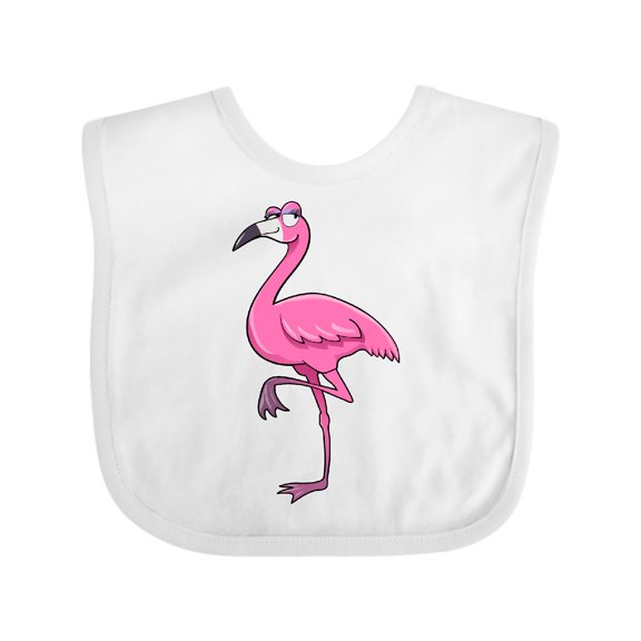 Inktastic Ladylike Flamingo Boys or Girls Baby Bib