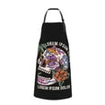 thumbnail image 3 of XMXT 1 Pcs Waterproof Kitchen Cooking Apron, Lorem Ipsum Dolor Slogan Adjustable Aprons for Women Men with Pockets, 3 of 9