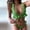 Green, variant on Babysbule Womens Swimsuits Women Swimwear Ruffles Bandage Two-Piece Swimsuit Bikini Swimming Beachwear