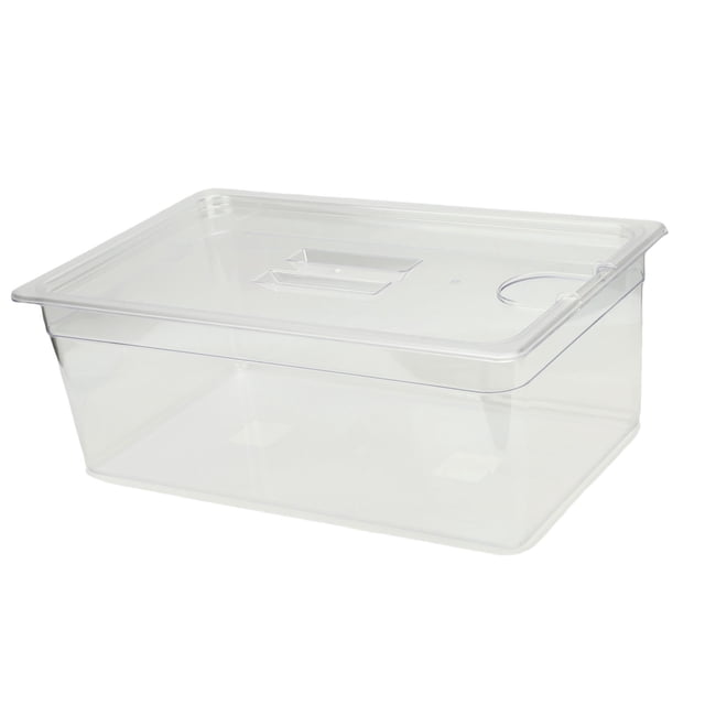 Contenedor De Olla De Cocción Lenta De 25L Con Tapa, Estuche De Almacenamiento De Alimentos, Contenedor Transparente Multiusos De PP