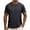 01#Dark Gray, variant on Mens Quick Dry Gym T-Shirts, Athletic Running Sports T Shirt for Men , Moisture Wicking Workout Fitness Training Tops Lightweight Breathable Short Sleeve Tshirt Plus Size