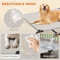 thumbnail image 4 of PawHut Elevated Dog Bed Large Breeds Outdoor Dog Bed Breathable Mesh Steel Frame Beige 60"L, 4 of 9