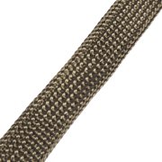 Vehicle Fiberglass Heat Wire Shield Sleeve Heat High Temp Shield Adjustable Heat Shield 3.2ft 25mm 1 Titanium Tone