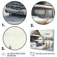 thumbnail image 3 of Designart Old Truck At The Barn In Winter I Canvas Wall Art, 3 of 5