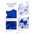thumbnail image 6 of Aideaone Toddler Girls Dress Sleeveless Floral with Ruffle Cardigan 2 Piece Outfit Set 2-6T, 6 of 7