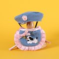 thumbnail image 5 of Gorro de boina con babero y toalla para la saliva de Petlace, traje de princesa con lazo bordado de Bichón, 5 of 5