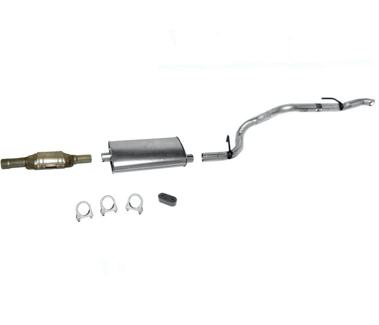 1996-1999 Jeep Cherokee 2.5L 4.0L Catalytic Converter muffler resonator tailpipe exhaust system kit fits 