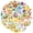 1A-35pcs, variant on 35pcs-70pcs Cute Animal Stickers Floral Springtime Decals Gardening Kids Stickers for Luggage Phone Laptop