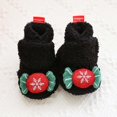 thumbnail image 7 of Slippers Toddler Black Slippers Baby Girl Sock Shoes Non Baby Fuzzy Socks Cute Baby Shoes 6-12 Months, 7 of 7