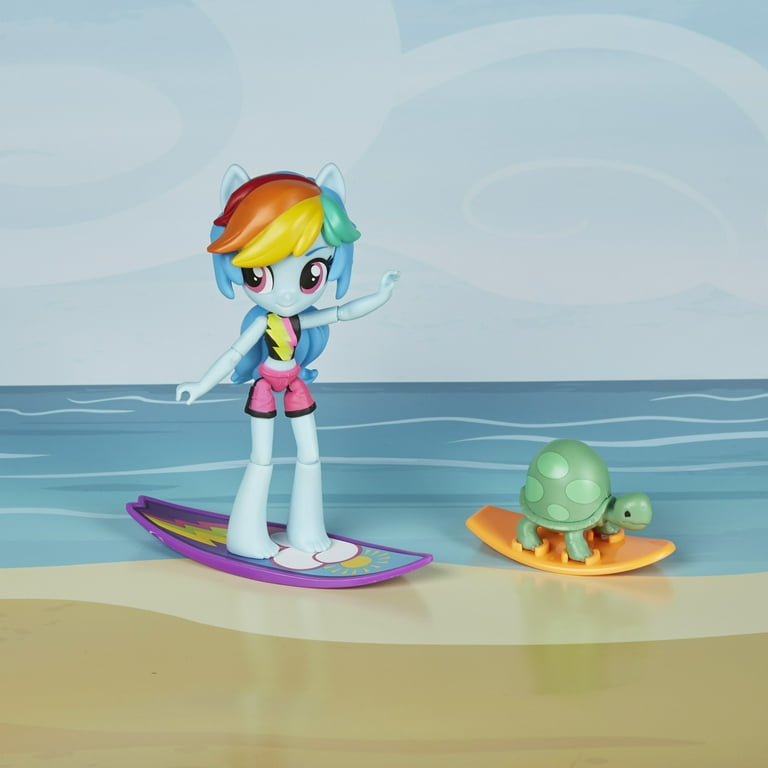 My Little Pony Minis Rainbow Dash Sporty Beach Playset Walmart