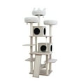 thumbnail image 1 of Home4Cat 74.2" 9-Level Cat Tree with Two Condos, Soothing Massager, Washable Beds, and Sisal Scratchers, 1 of 9