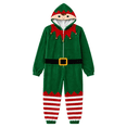 thumbnail image 2 of Generic Kids Christmas Jumpsuit Boys Girls Hooded Outfit Soft Plush Onesie Xmas Long Sleeves Romper for Holiday, 2 of 5