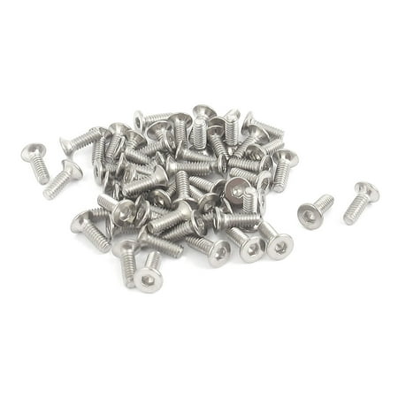 

Uxcell M2 x 6mm 304 Stainless Steel Hex Socket Countersunk Flat Head Screw Bolts (50-pack)