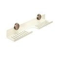 thumbnail image 2 of veasfak Suction Cup Shower Shelf Basket Storage Rack for Apartment Dorm Laundry Room White Length 40cm, 2 of 9