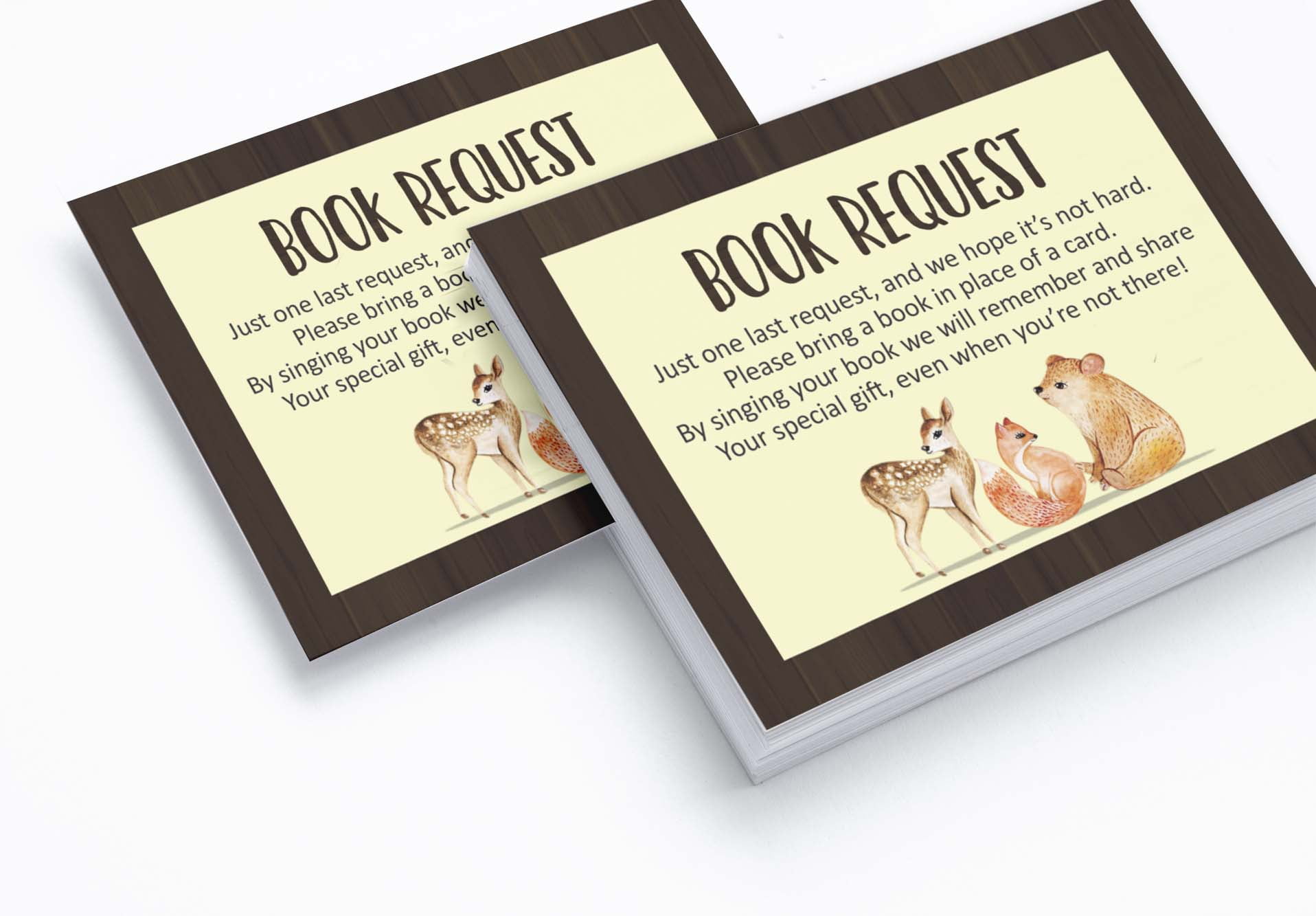 Inkdotpot 30 Books For Baby Shower Request Cards Bring A Book Instead Of A Card Jungle Animals Its a Boy Its a Girl Baby Shower Invitations Inserts Games